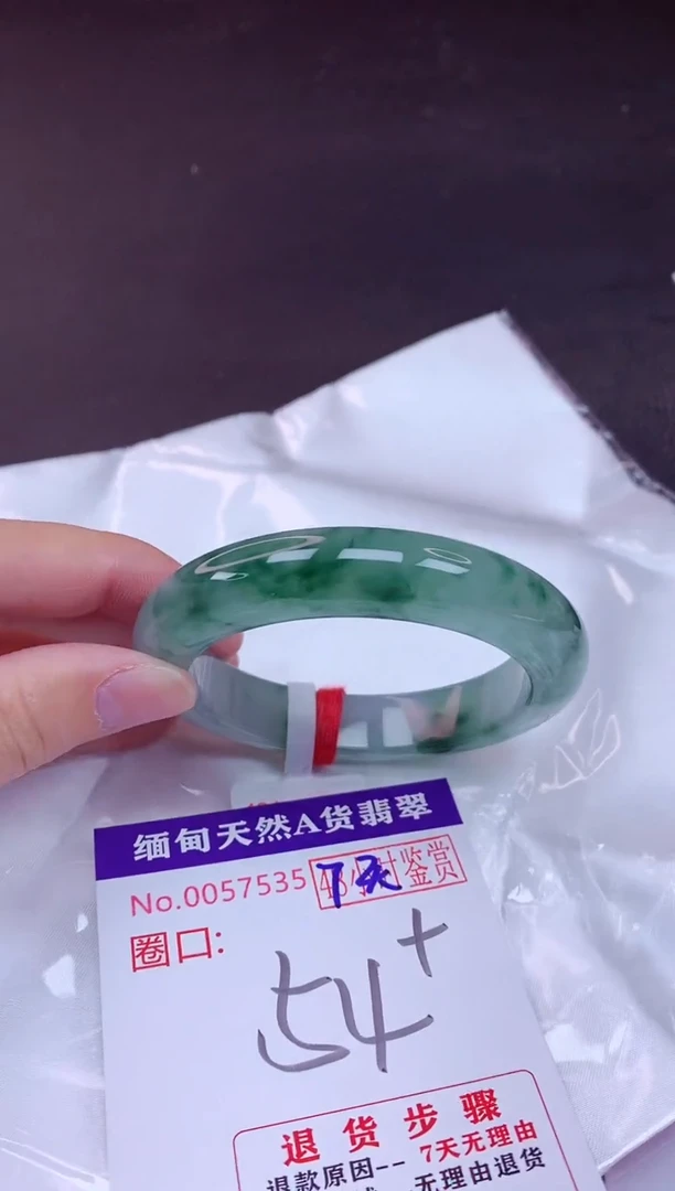 未镶嵌手镯翡翠54（7天无理由退换 ）