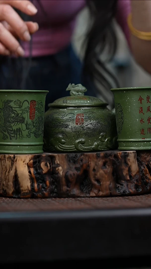 宜兴岁颐传砂原矿全手65+两个杯子