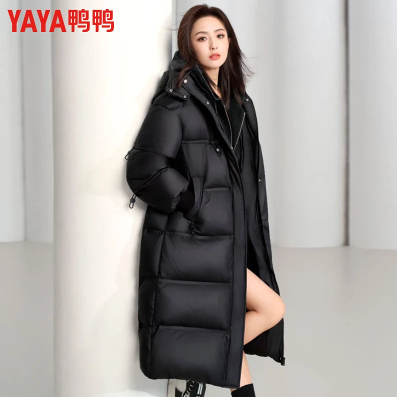 【热热专属】鸭鸭长款过膝女冬气质保暖宽松羽绒服