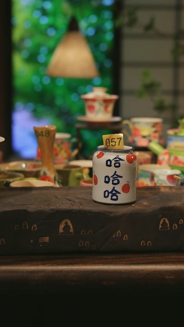 陶瓷057景德镇高温手绘釉下彩设计师款式