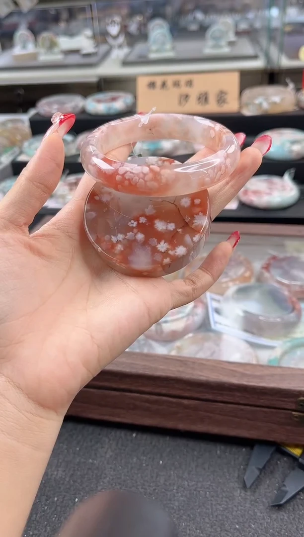 未镶嵌手镯石英质玉圈口 （赠品镯心）