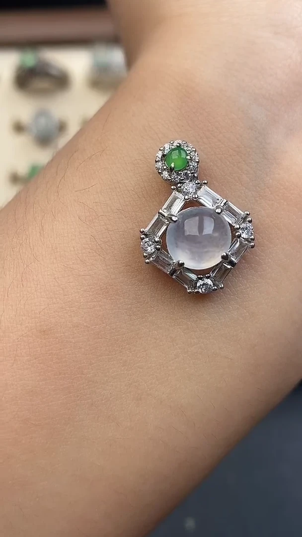 银S925镶嵌定制翡翠96078070707