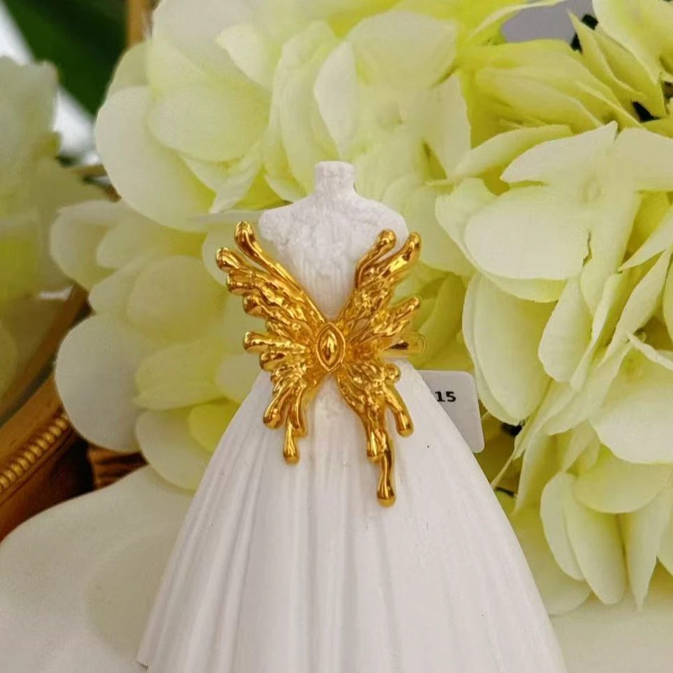 【小鹏黄金】足金999花仙子甜美大蝴蝶5D工艺戒指