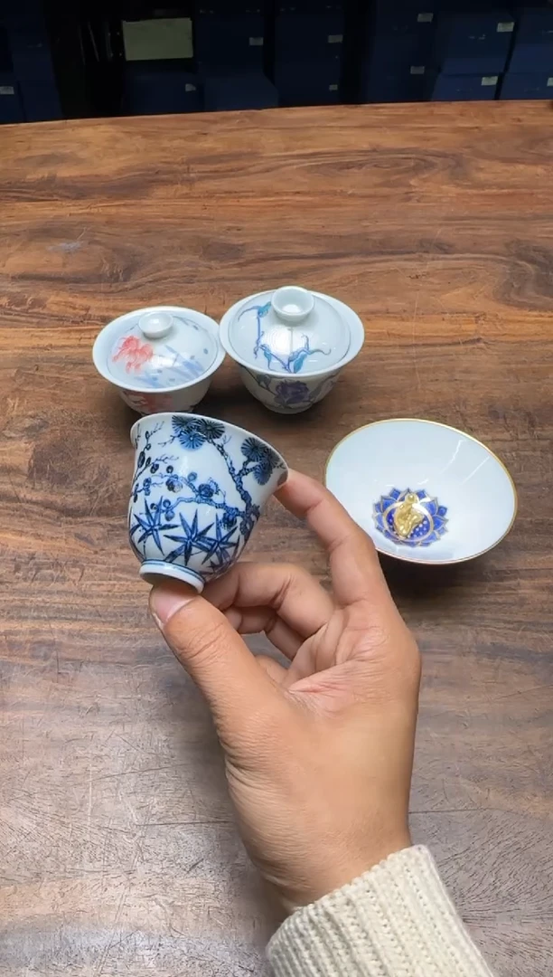 一儒堂 仿明松竹梅铃铛杯 “福利”