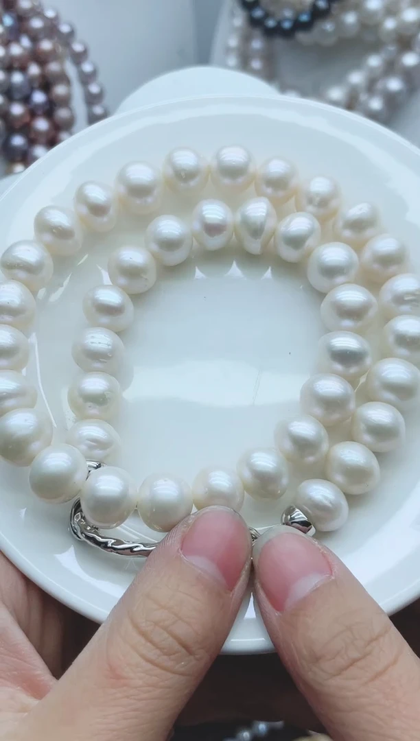 【闪购商品】淡水珍珠颈饰钛钢1