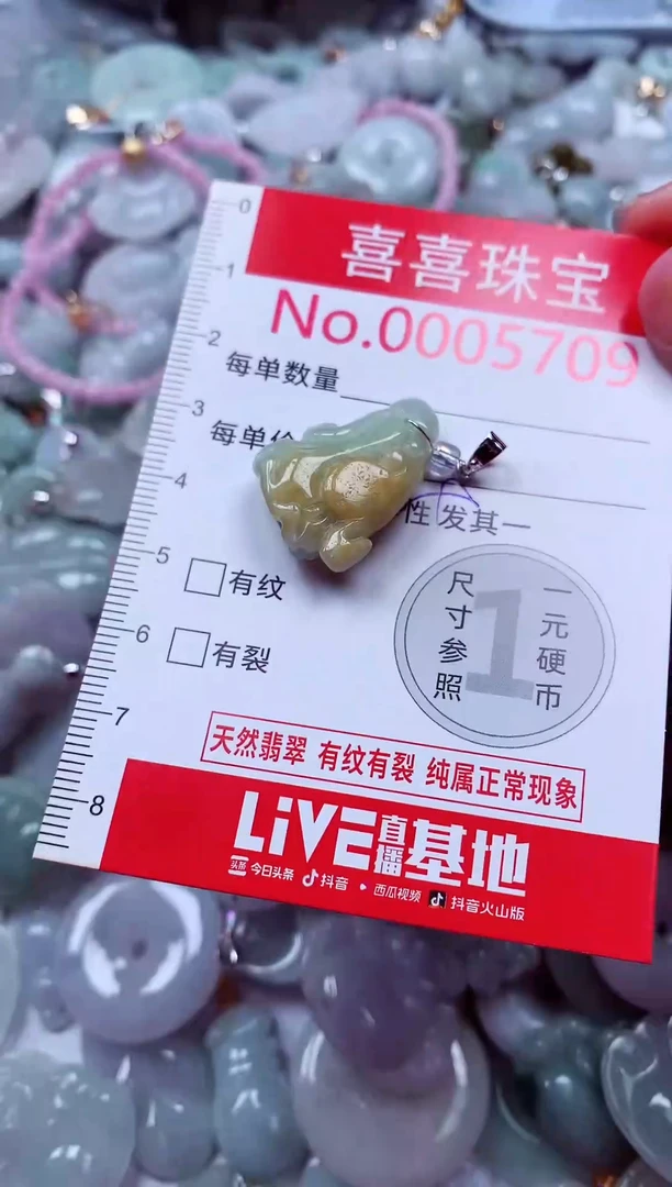 吊坠(不含链)未镶嵌翡翠5709