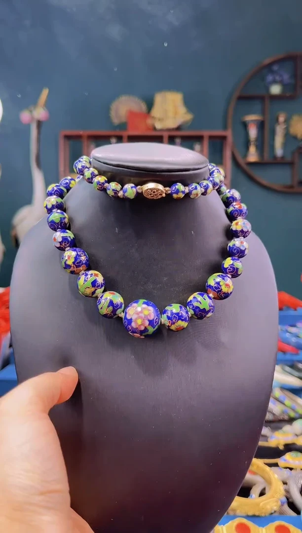 【闪购商品】非遗绝技 景泰蓝塔链 宝蓝