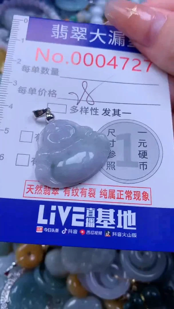 翡翠未镶嵌吊坠(不含链)4727