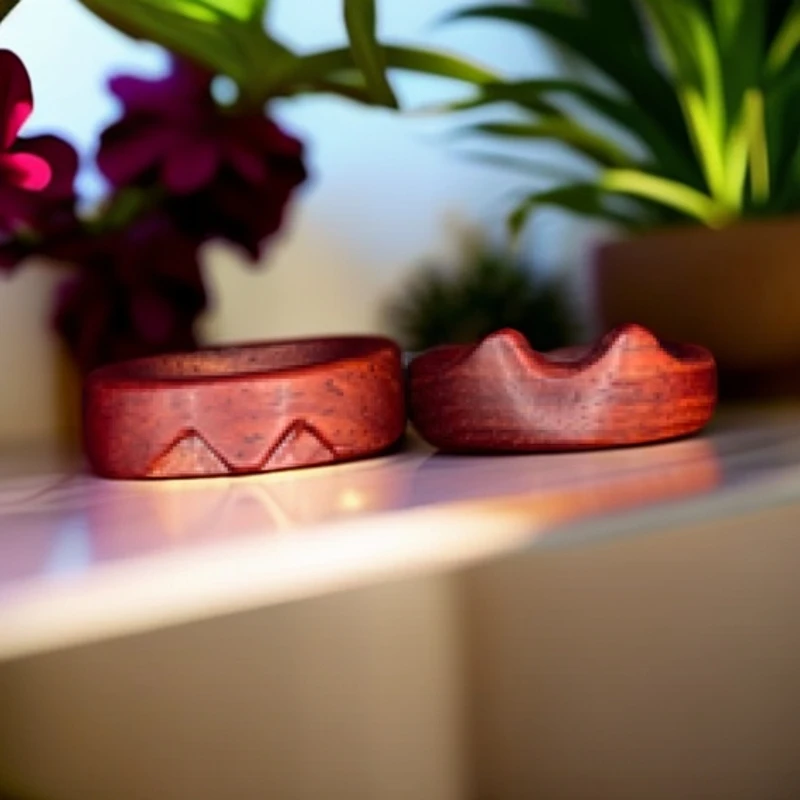 非金属木质戒指 纯手工檀木戒指，猫猫头，情侣、闺蜜戒