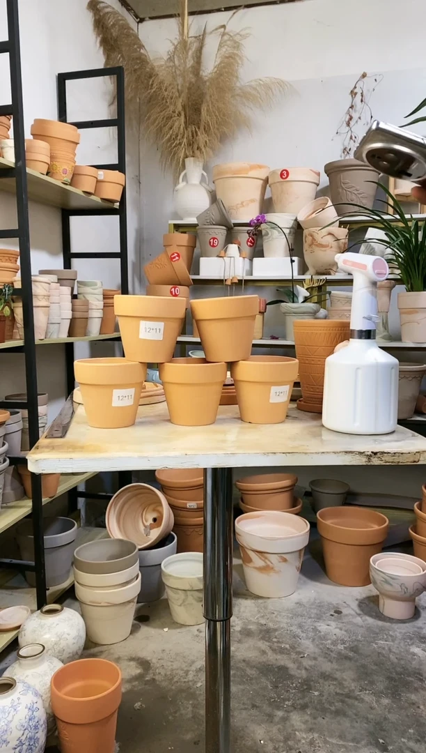 【闪购商品】陶12*11红陶国际 5盆无托