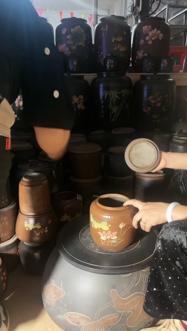 【闪购商品】壶瑕疵茶叶罐冬瓜古铜色 374