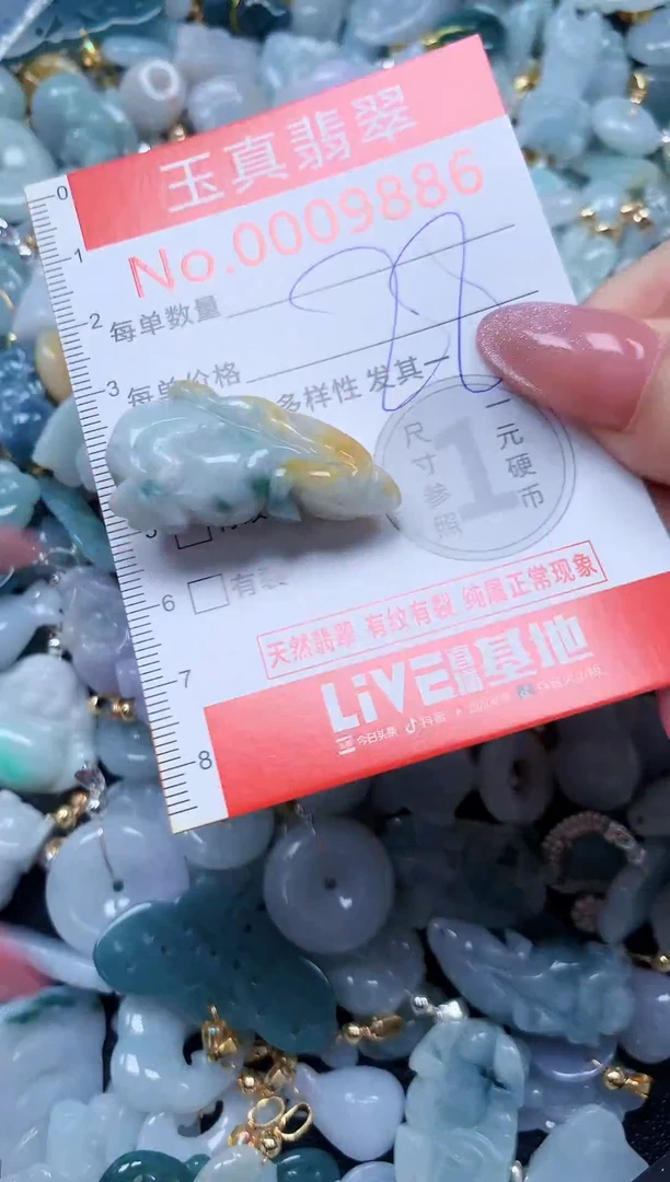 翡翠未镶嵌吊坠(不含链)9886