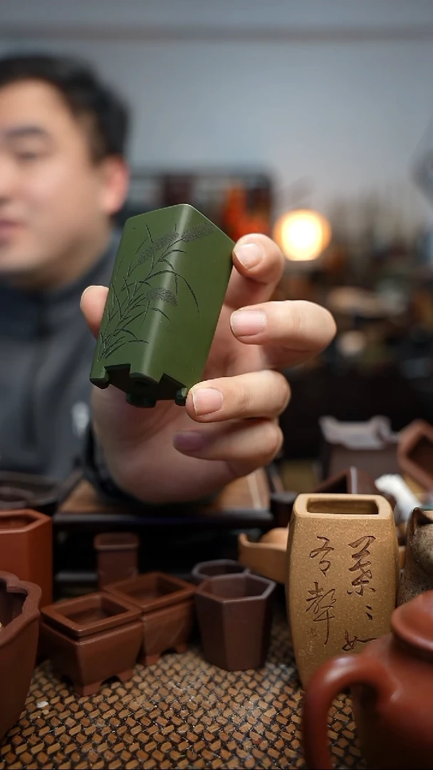 紫砂花盆長木軒精品紫砂