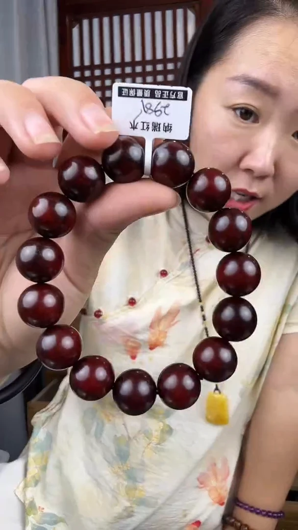 檀香紫檀（小叶紫檀）小叶紫檀卡1.5单圈手串