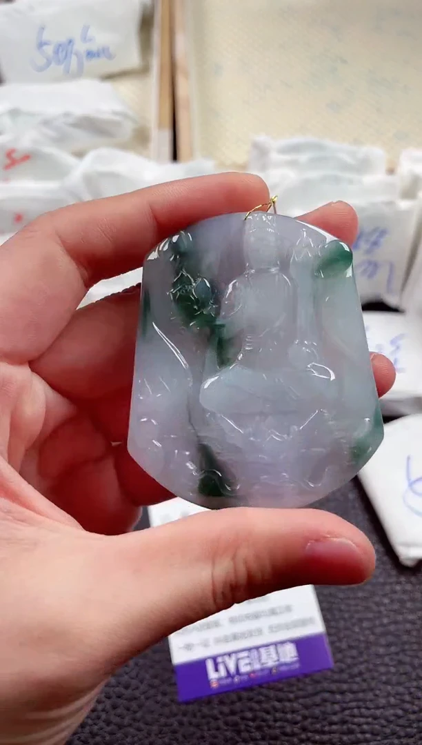 翡翠未镶嵌颈饰00002910虚空