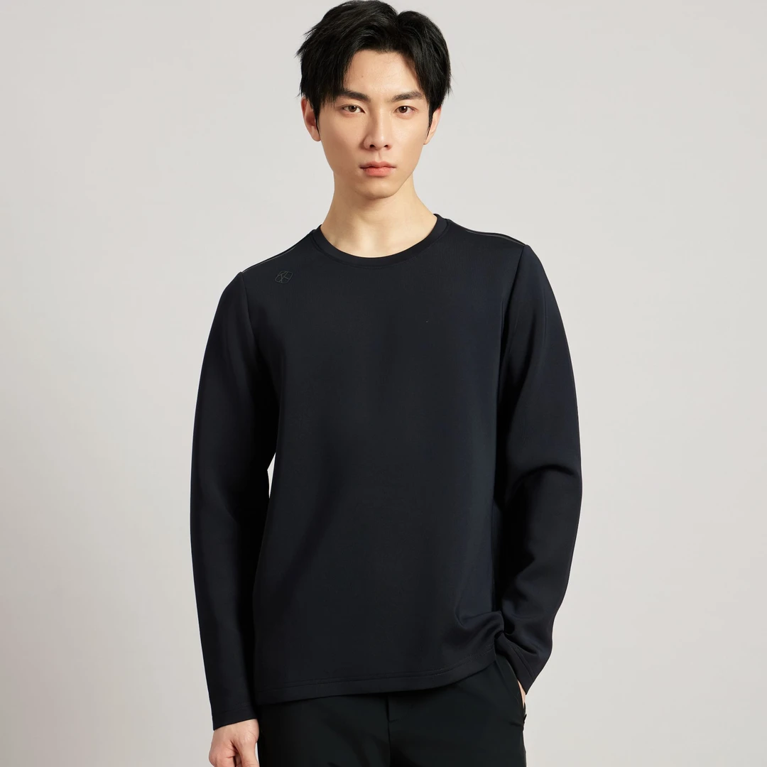 【新品】RAPIDO雳霹道25春男士简约休闲长袖圆领套头卫衣CN5Z41L01