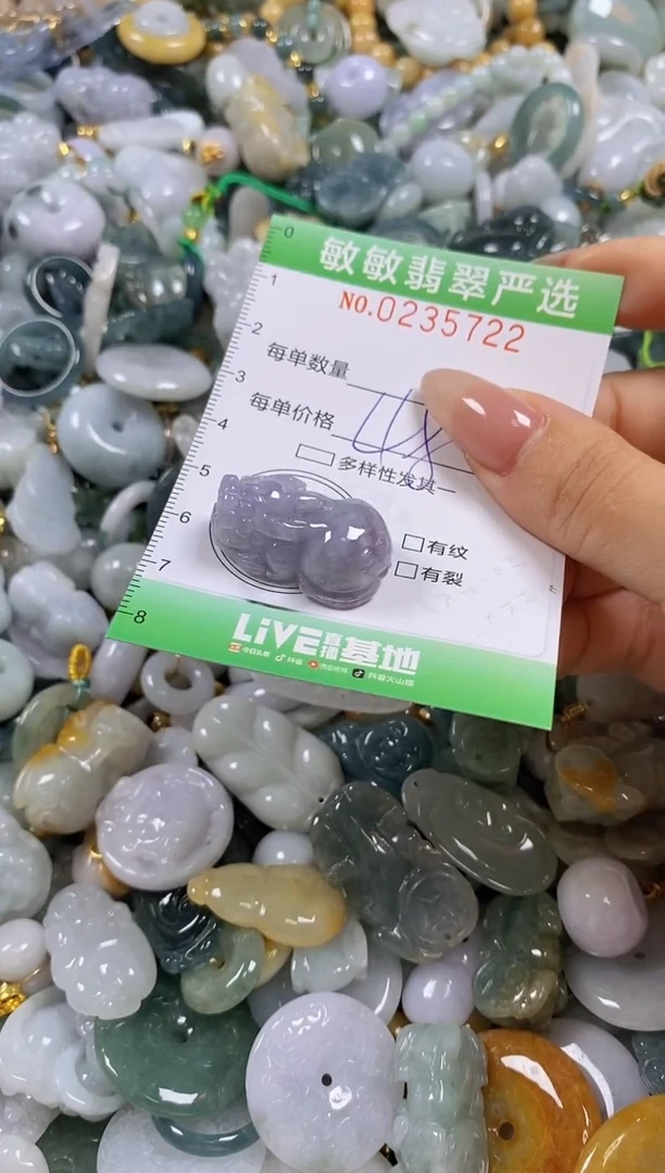 翡翠未镶嵌颈饰闪购0235722