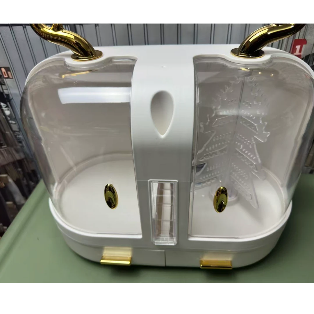 家用鹿角形状收纳箱白色款