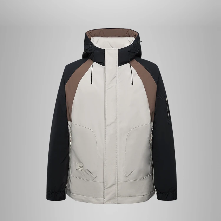 MZ4Y215A 鸭绒结实耐磨防风连帽保暖羽绒服