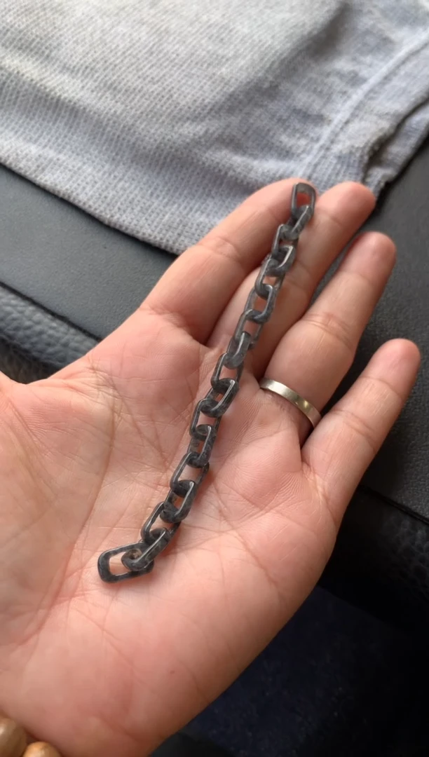 【闪购商品】定制翡翠未镶嵌冰乌鸡锁链800+80