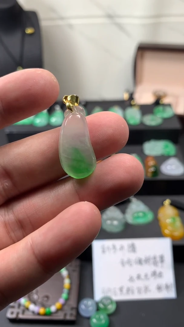颈饰未镶嵌翡翠所见即所得，一图一物