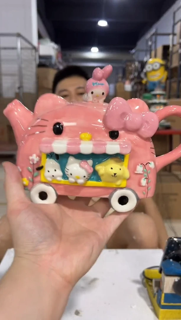 瓷片三利鸥布鲁茶壶瑕疵