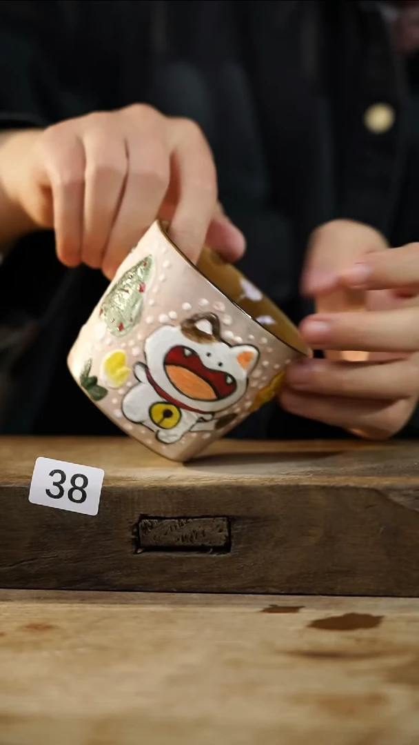 瓷片设计师手作！！！景德镇设计师系列！！！！大杯