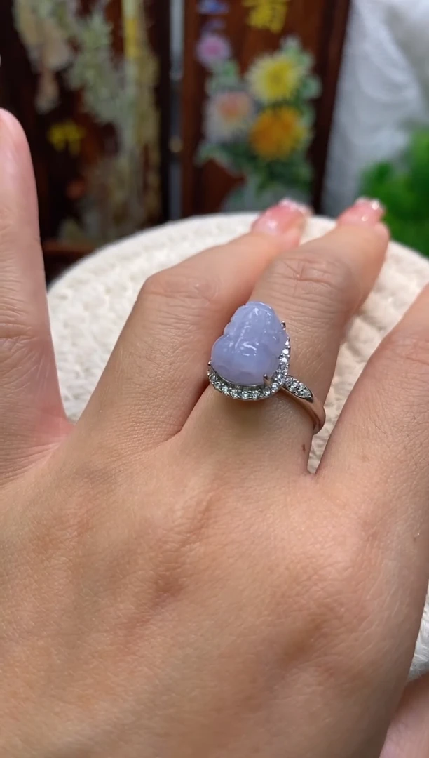 颈饰银S925镶嵌翡翠净货14317