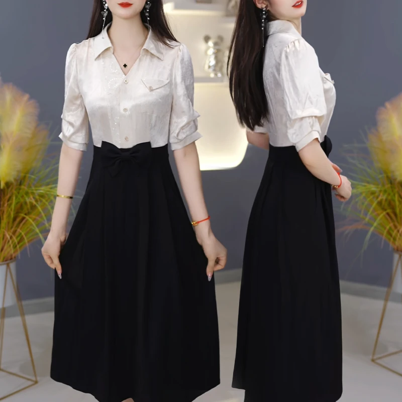 【高货定制】C16图片色连衣裙优雅气质时尚减龄休闲显瘦夏季连衣裙