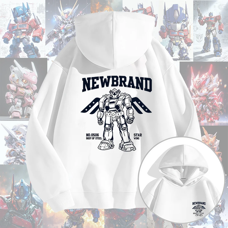 男童卫衣连帽春秋2025新款儿童上衣大童洋气秋装男孩帽衫宽松衣服