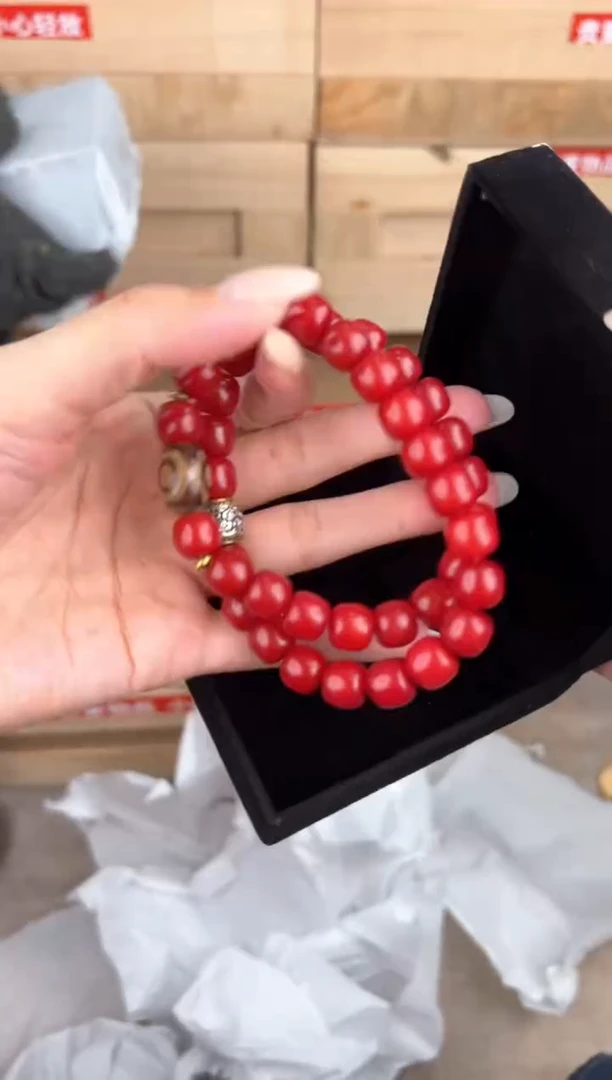 大唐红文玩阁天珠红菩提链接@@YS895