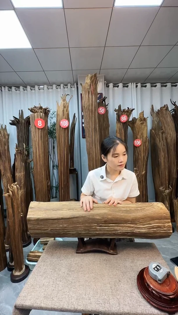 沉香碎屑沉香M****李沉香原料摆件工艺品一百以上带底座