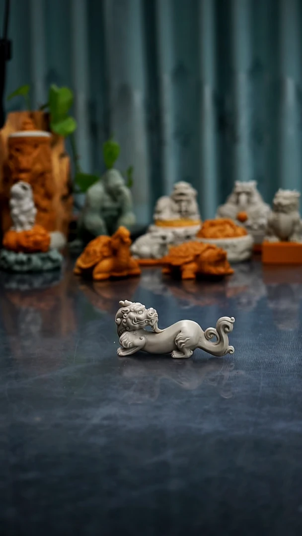 【闪购商品】松花石貔貅茶宠摆件