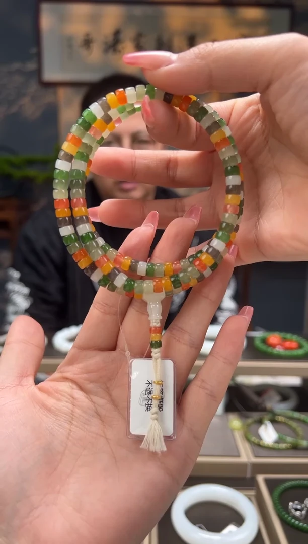 【闪购商品】和田玉长链未镶嵌卡6mm