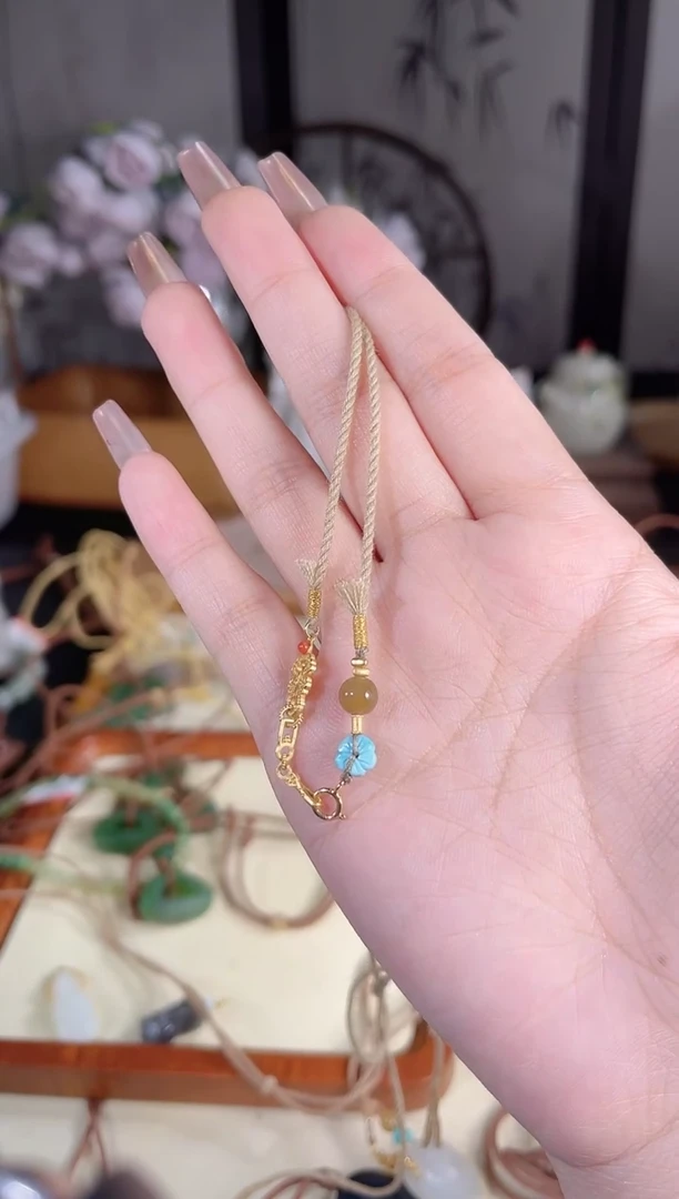 和田玉银S925镶嵌项链多样性发货其一默认天然特征