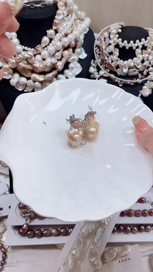 未镶嵌耳饰淡水珍珠【纯恬饰品】