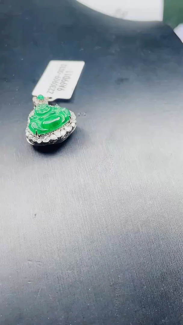 翡翠未镶嵌颈饰纯天然A货翡翠假一赔十