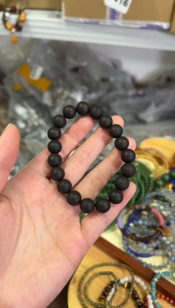 【闪购商品】降真香手串/手链黑油降真香素圈圆珠手串10MM