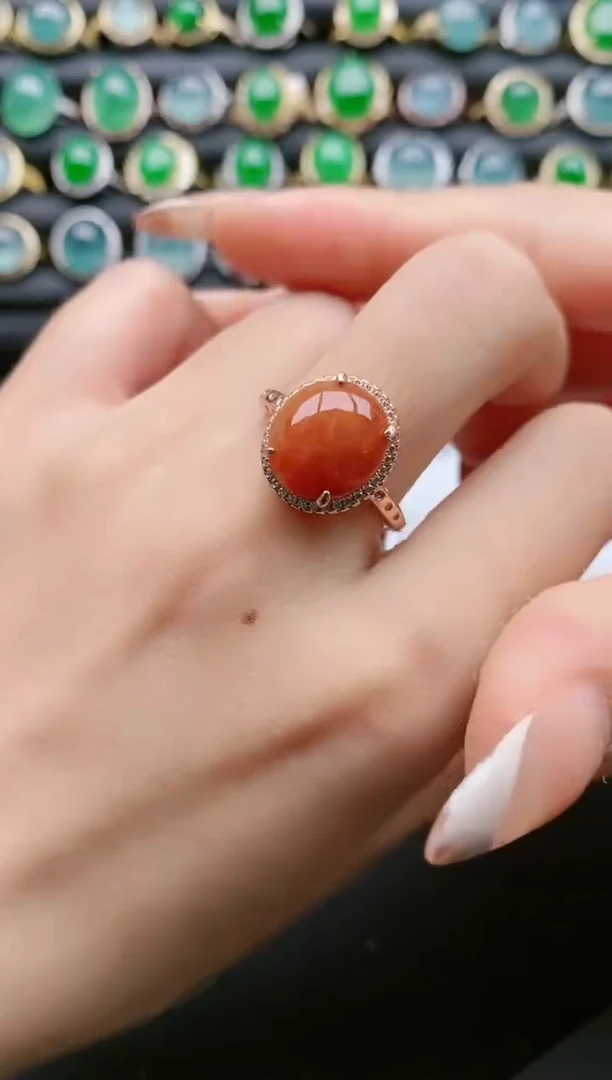 【闪购商品】翡翠戒指银S925镶嵌11111