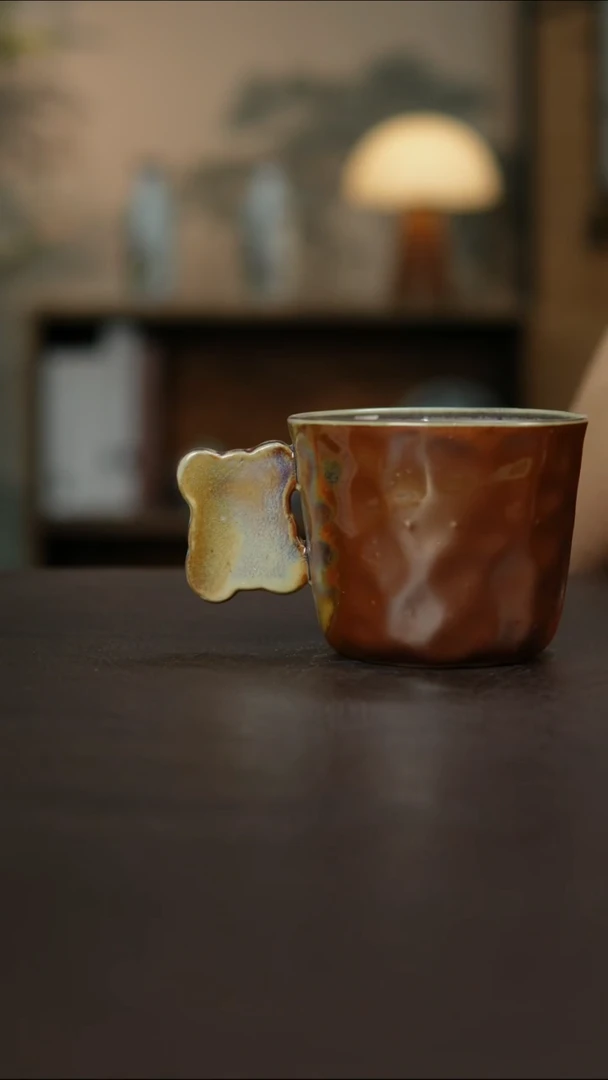 杯景德镇陶瓷杯碗柴烧多人微瑕