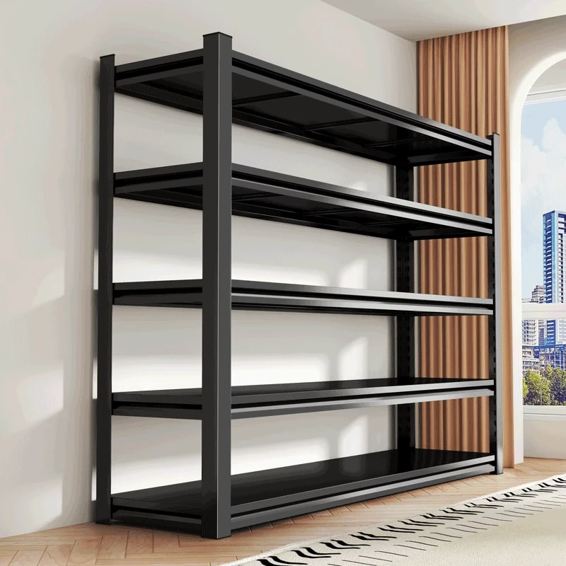 【爆款热卖】家用置物架落地多层收纳架仓库钢制货架阳台商用储物架