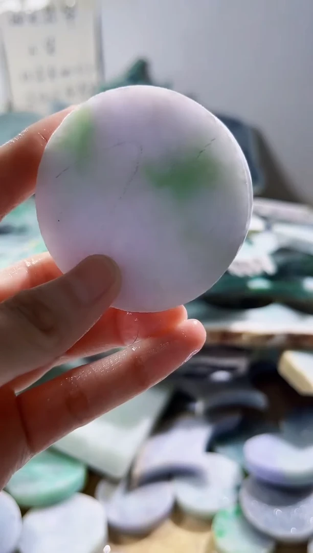 翡翠裸石缅甸翡翠A货柠3362