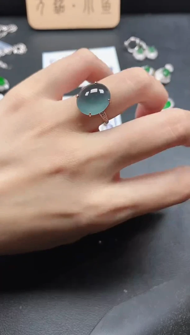 银S925镶嵌戒指翡翠51511111