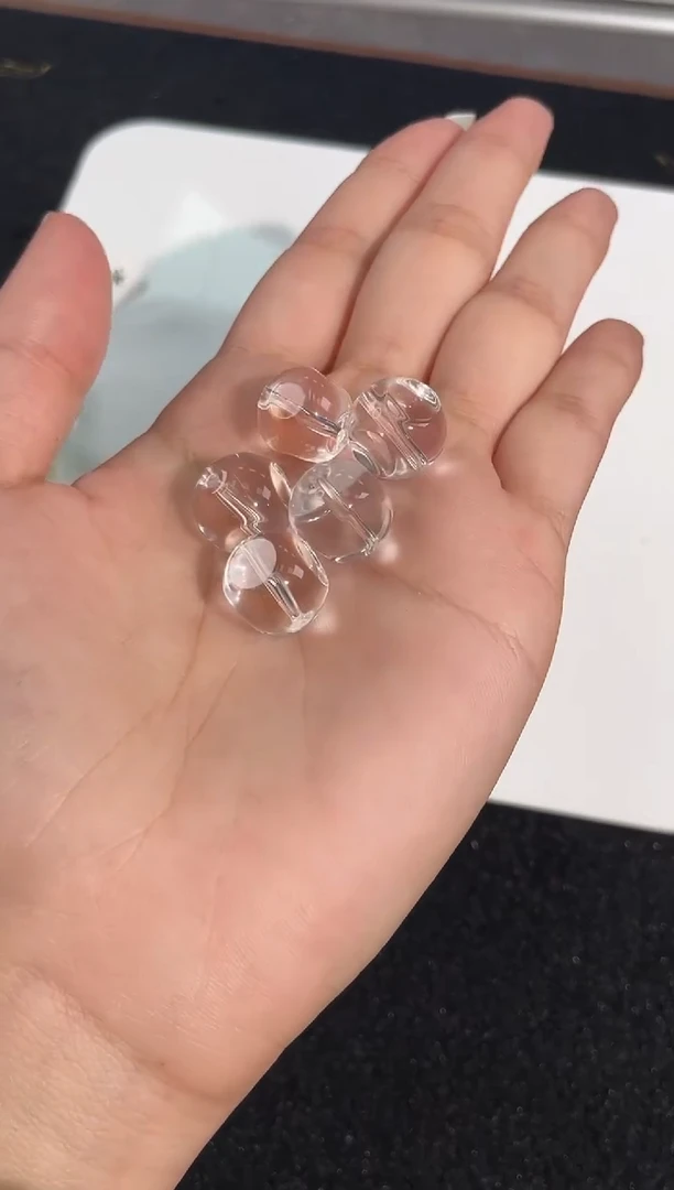 水晶手链未镶嵌7号方圆白水晶单珠