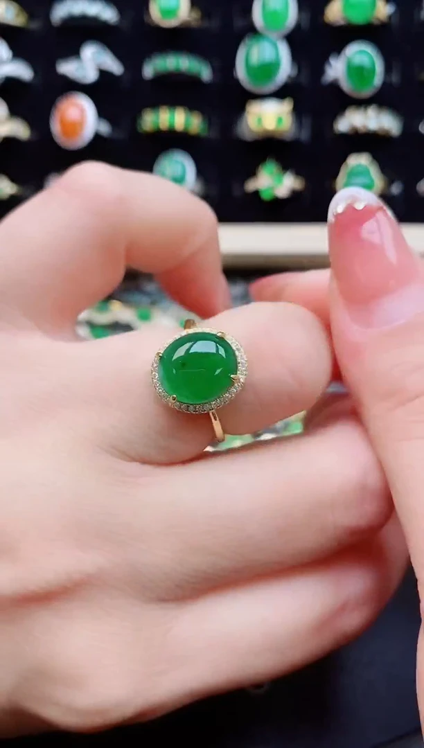 【闪购商品】翡翠戒指银S925镶嵌1212