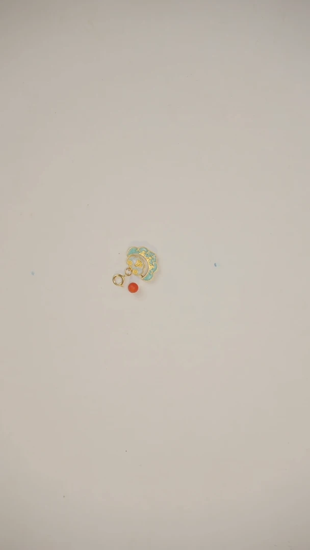 【闪购商品】南红玛瑙吊坠(不含链)18K金镶嵌吊坠