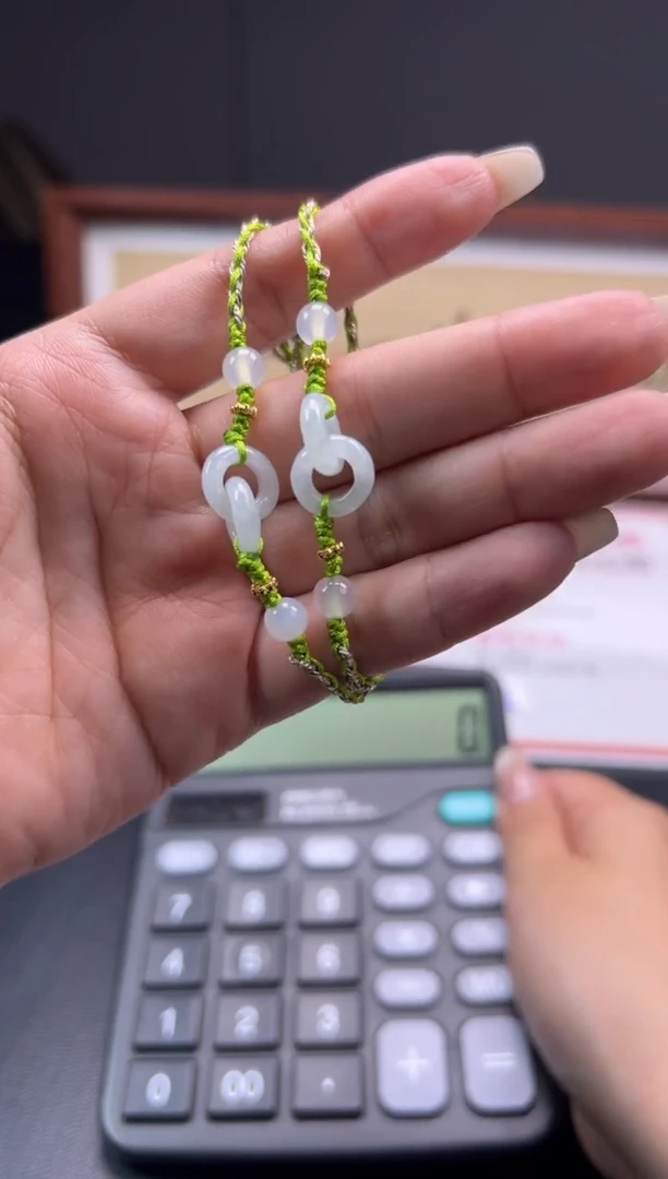 未镶嵌手绳翡翠环环相扣多样性发一