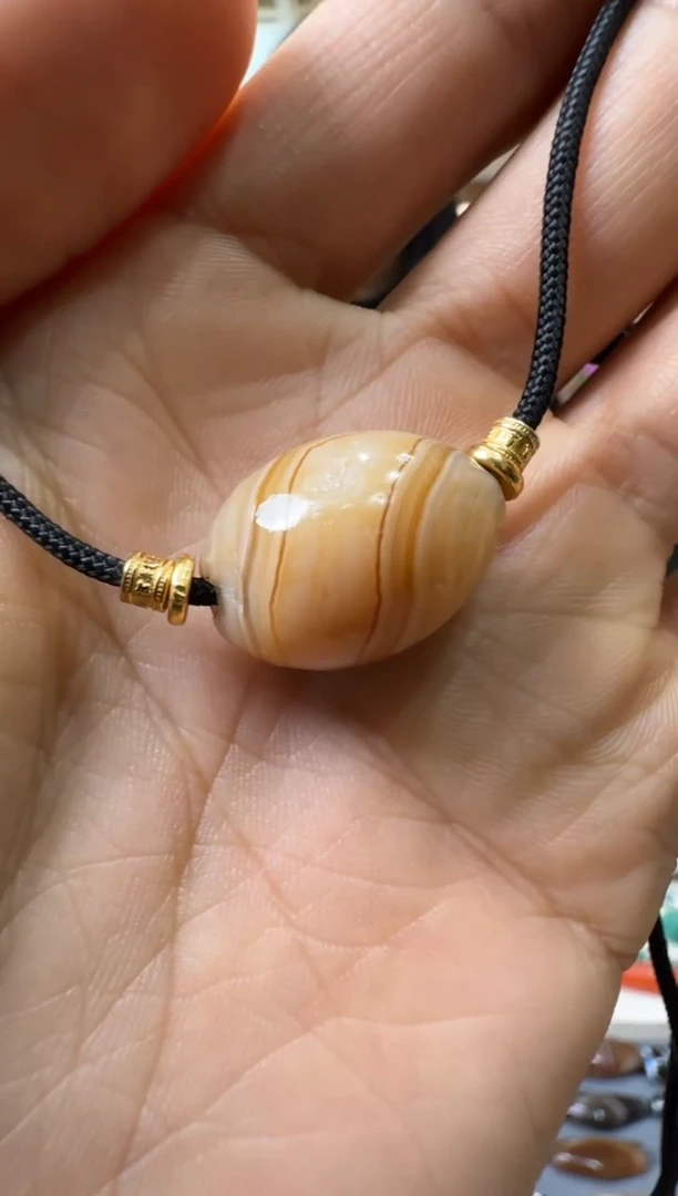 【闪购商品】玛瑙/玉髓珠宝半成品未镶嵌玛瑙珠项链