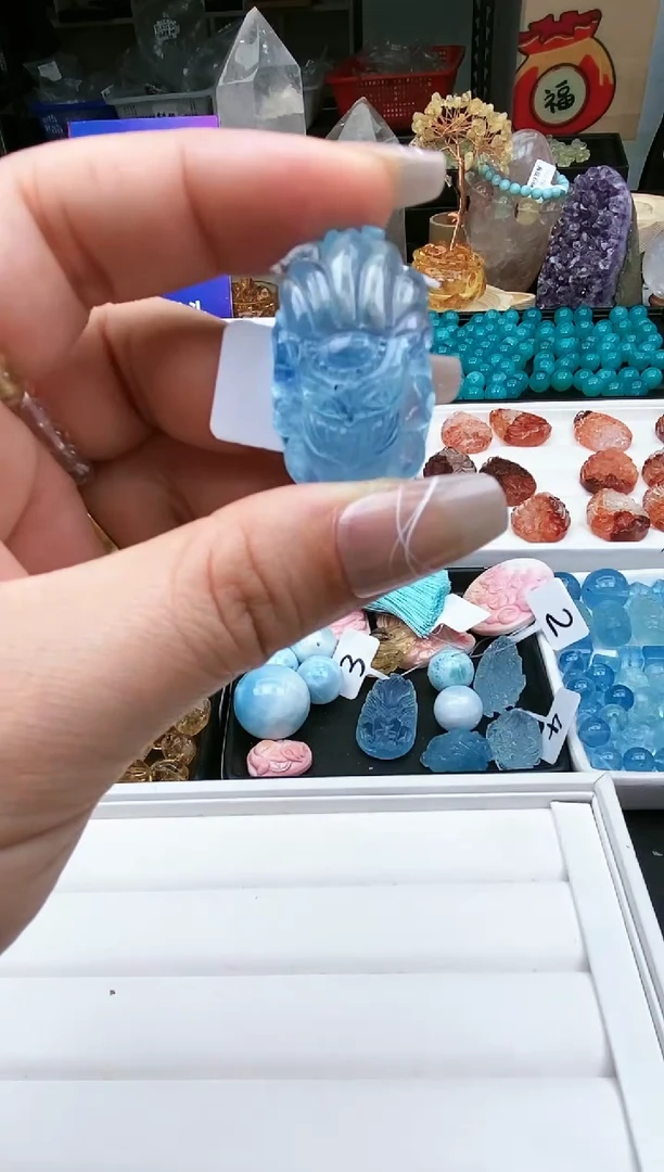 【闪购商品】海蓝宝石裸石未镶嵌35a拍五单/1.24/1个