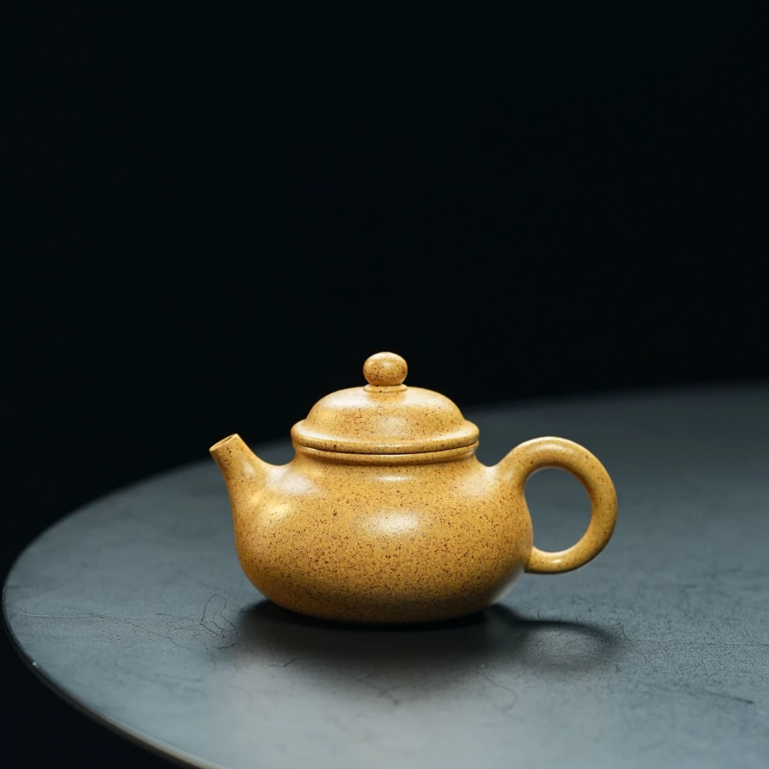 宜鼎兴鼎级黄龙山黄金段半手工容天壶手工茶壶手工艺小容量紫砂壶
